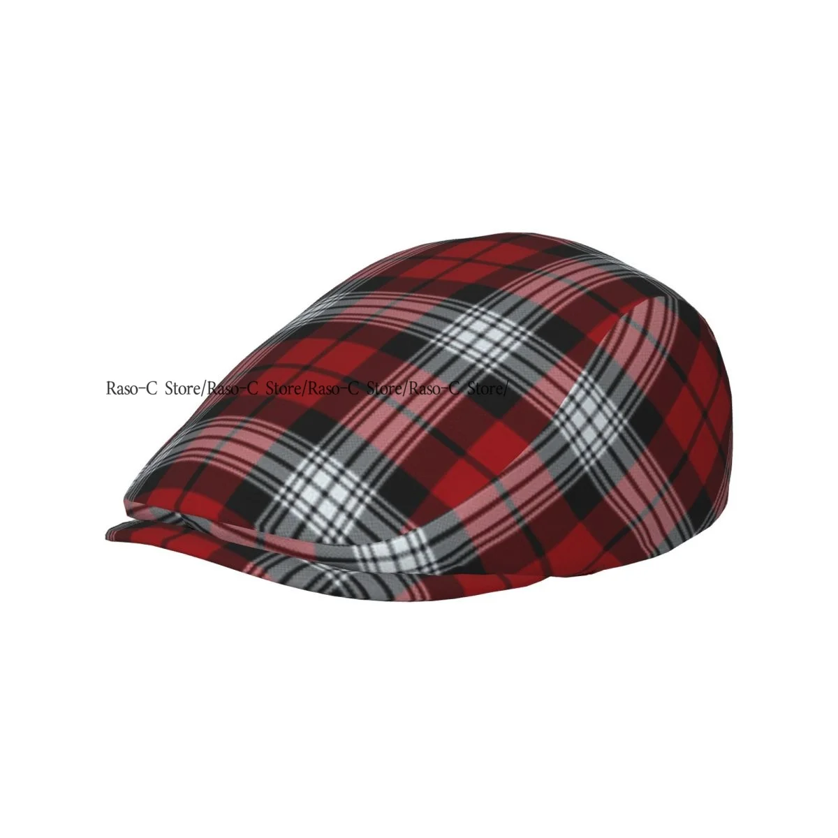 Tartan Plaid Men Women Newsboy Cap Classic Forward Hat Ivy Flat Cap Daily Hat