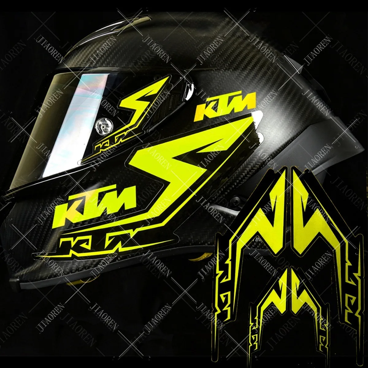 Racing Ktm Helmet Stickers Decal Logo For Exc 250 300 350 450 Duke 200 690 1290 390 Rc 125 image 4