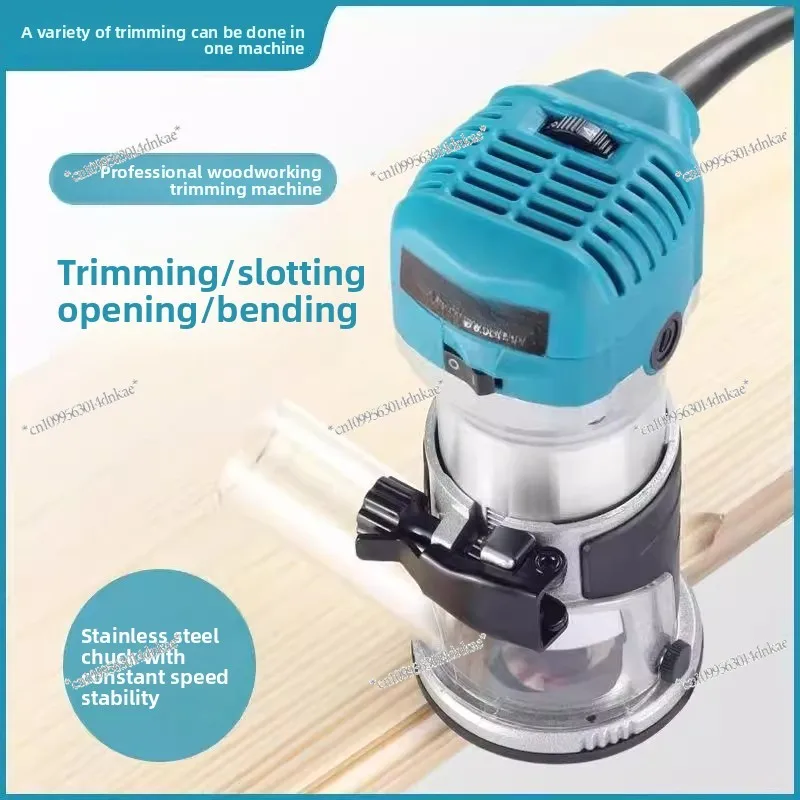 

6 Speed Regulation Soft Start Woodworking Trimming Machine 2-in-1 Slotting Machine Multi-functional Bakelite Milling
