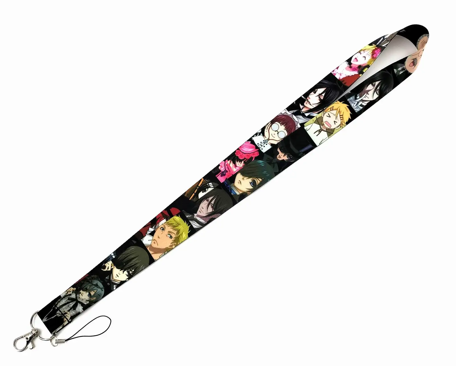 Japan Anime  Black Butler  Lanyard Keychain For Keys Badge ID Mobile Phone Key Rings  Neck Straps Accessories