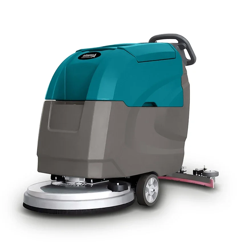 

Battery Electric Floor Scrubber With Large Brush Plate Tile Floor Cleaning Machine