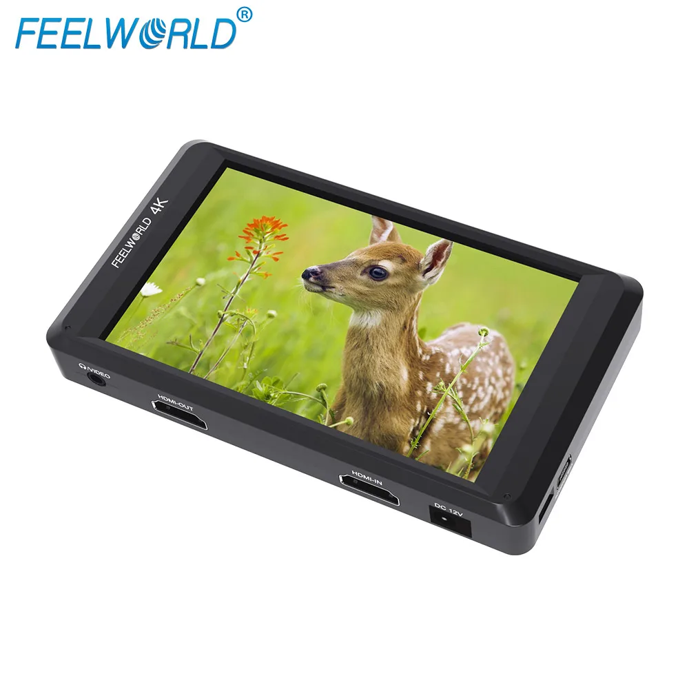

Feelworld FW450 4.5" IPS 4K Monitor HD-MI Camera Field Monitor 1280x800 HD Portable LCD for DSLR for Canon Nikon Fujifilm
