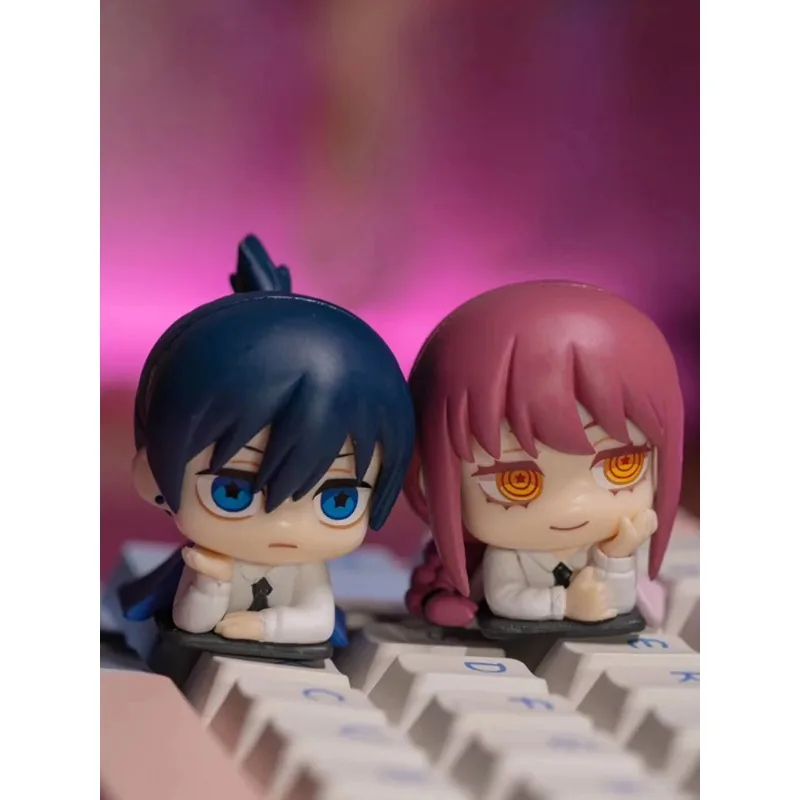 Anime Chainsaw Man Figure Cute Pochita Power Aki Denji Makima Model Dolls Set Desk Decor Cospaly Doujin Collection Gifts