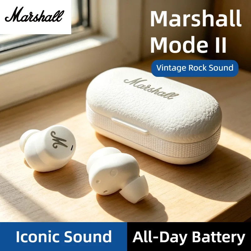 Marshall Mode II True Wireless Bluetooth 5.2 Earphones TWS Waterproof Sports Music Noise Reduction Headset Authentic