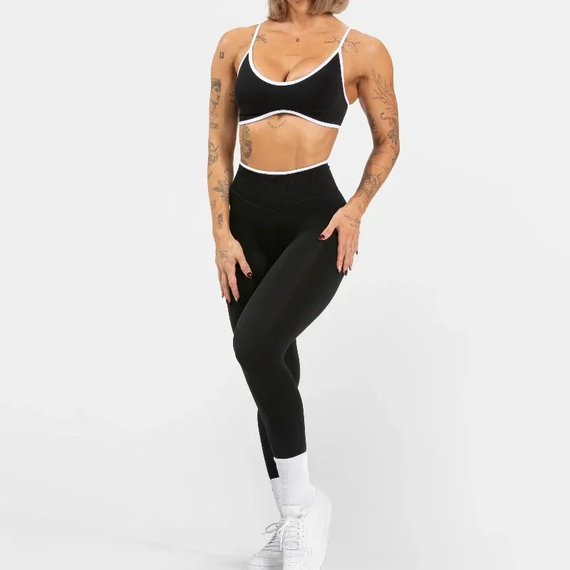 Sommer Nahtlose Yoga Tops Frauen Einfarbig Gym Sport-Bh Sexy Backless Stricken Bh mit Brust Kissen Hosenträger Atmungsaktive Bh – Detail 9