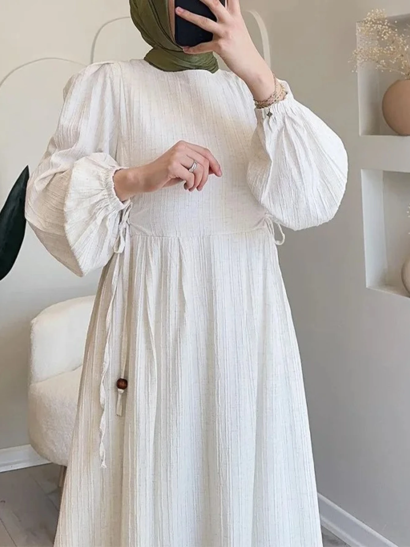 Eid Women Dress Muslim Abaya Party Jalabiya Ramadan Long Dresses Lantern Sleeve Vestidos Largos Arab Long Robe Morocco Kaftan