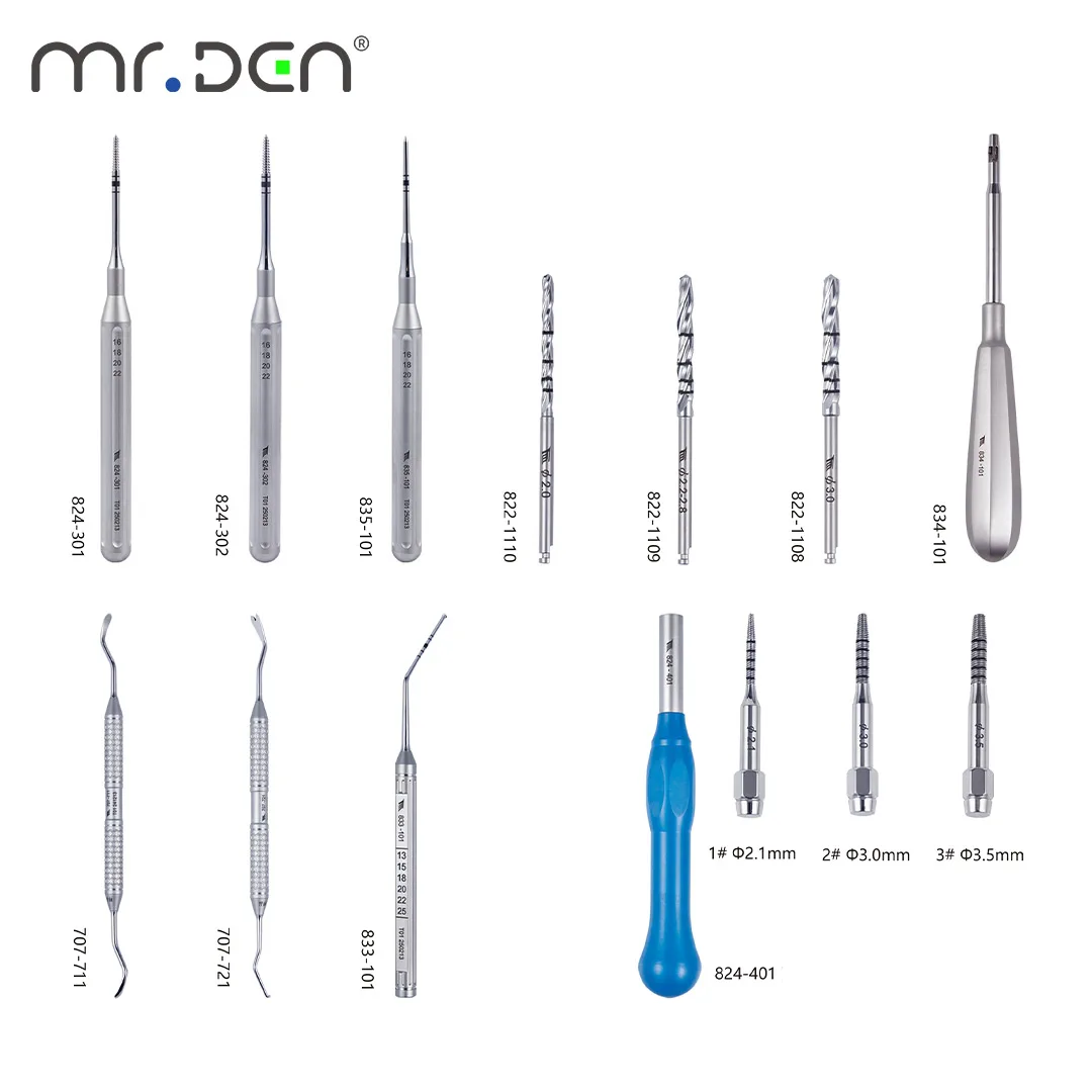 MR DEN Dental Pterygo-maxillary Transzygomatic Implant Instruments Bone Expander Locator Dental Periosteal Elevator
