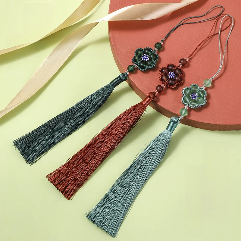 

Tassel Fringe Ancient Sle Hanfu Pring Belly Fan Pendant Hanging Ornament Ningjie Flowing Trim Traditional Chinese C...