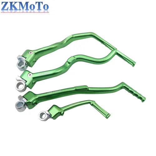 Imagen 2 del producto Pedal de palanca de arranque forjado de aluminio CNC para motocicleta Kawasaki KX65 KX250F KX450F KLX450R 2000-2020 KX KLX 250F 450F
