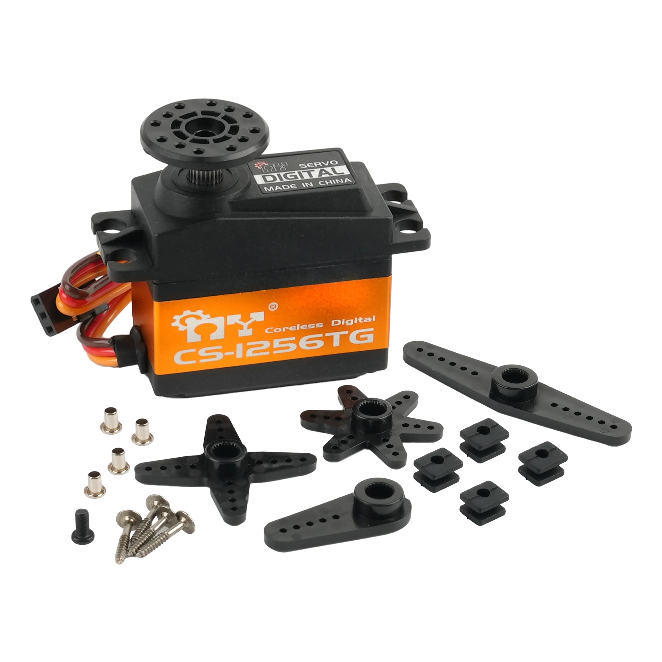 MYCS-1256TG Servo Digital resistente al agua de alto Torque de 35KG, engranaje de Metal de 7,4 V para camión 1/5 RC, brazo robótico sobre orugas, Control Industrial