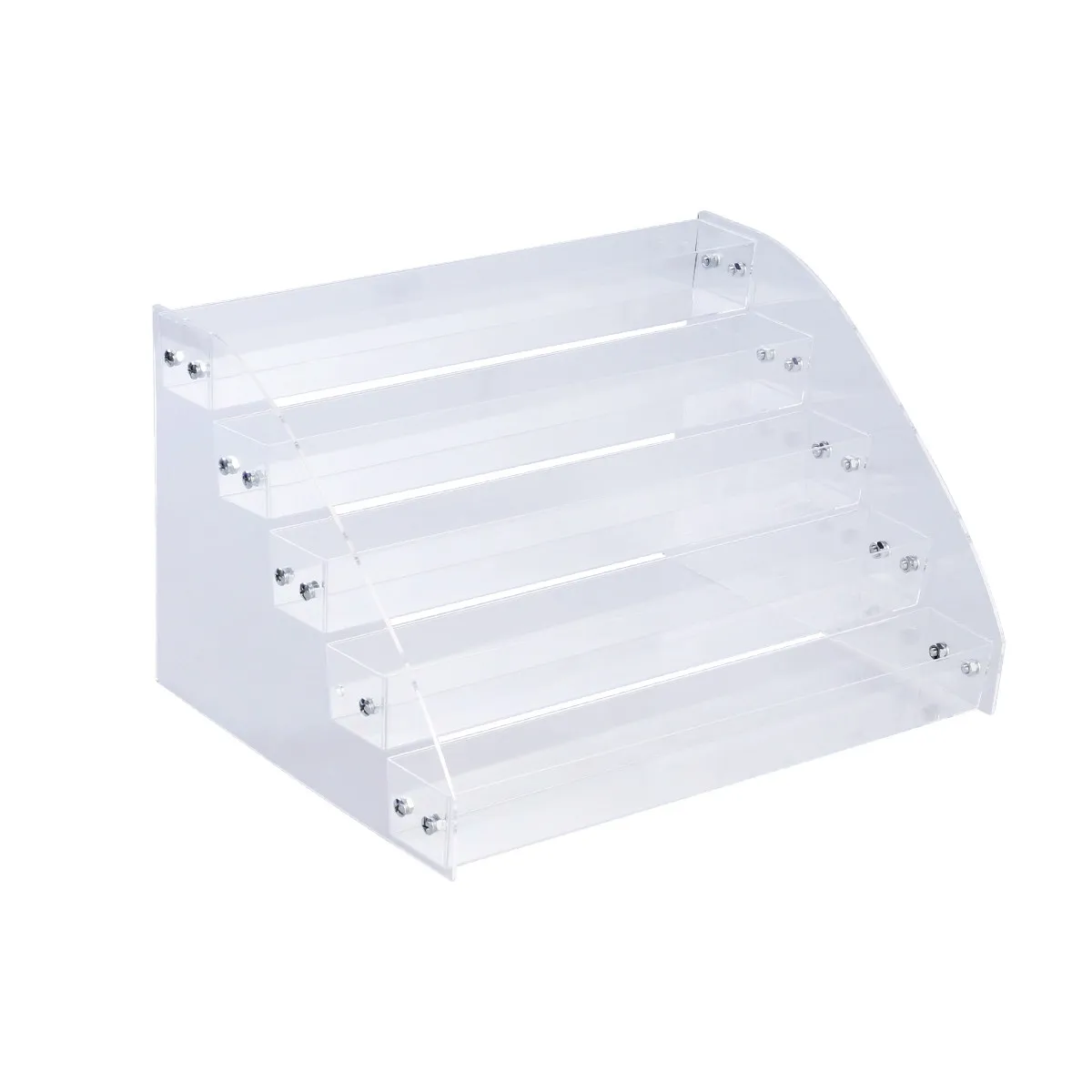 5 Layers Nail Polish Organizer Rack Acrylic Holder Stable Anti-Slip Base Large Capacity Display Stand for Nail Polish Bottles