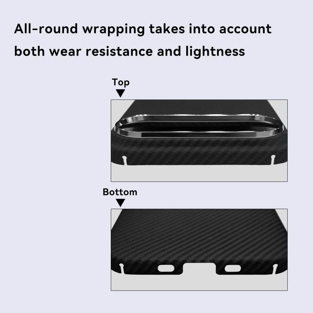 حافظة هاتف كيفلر مغناطيسية رفيعة للغاية 1500D/600D غطاء مقاوم للصدمات من ألياف الأراميد لهاتف آيفون 17 اير برو ماكس