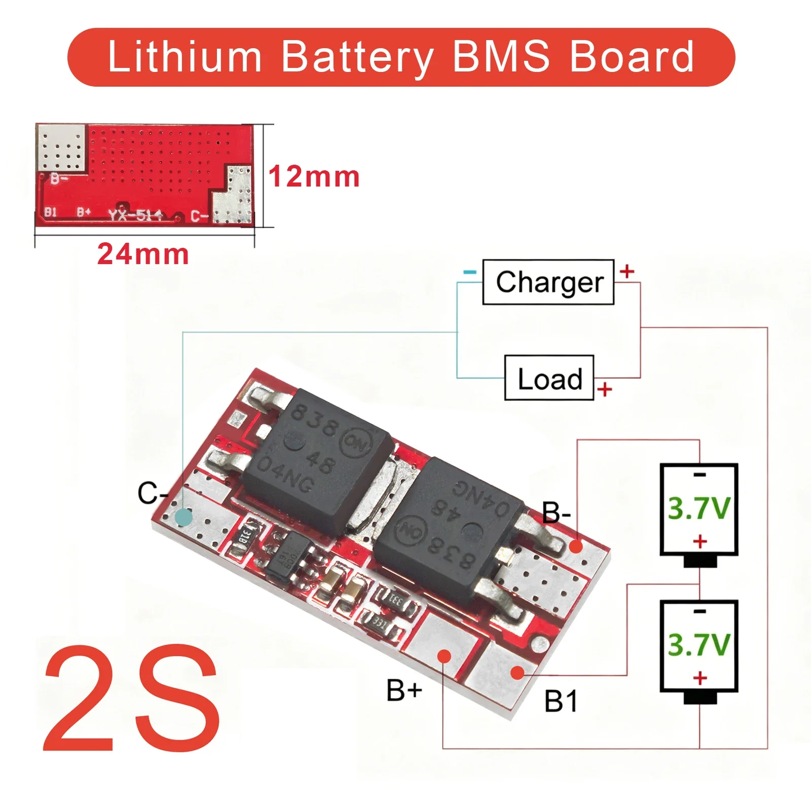 BMS 1S 2S 10A 3S 4S 5S 25A Lithium-Batterie-Schutzplatine 18650 Li-Ion Lipo Ladegerät Überladung Überentladung Kurzschluss PCB – Detail 11