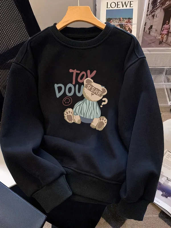 

Женская флисовая толстовка больших размеров с круглым вырезом, парная, в корейском стиле, зимняя, комфортная верхняя одежда, скрывающая недостатки фигуры