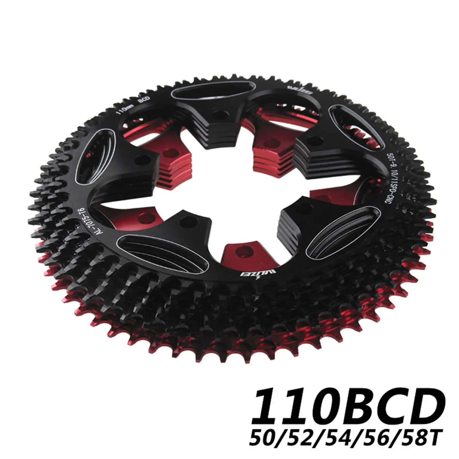 Bike Chainring Narrow Wide 7075 Aluminum Sprocket Crankset 110BCD Anti Corrosion for MTB BMX Road Cycling Component