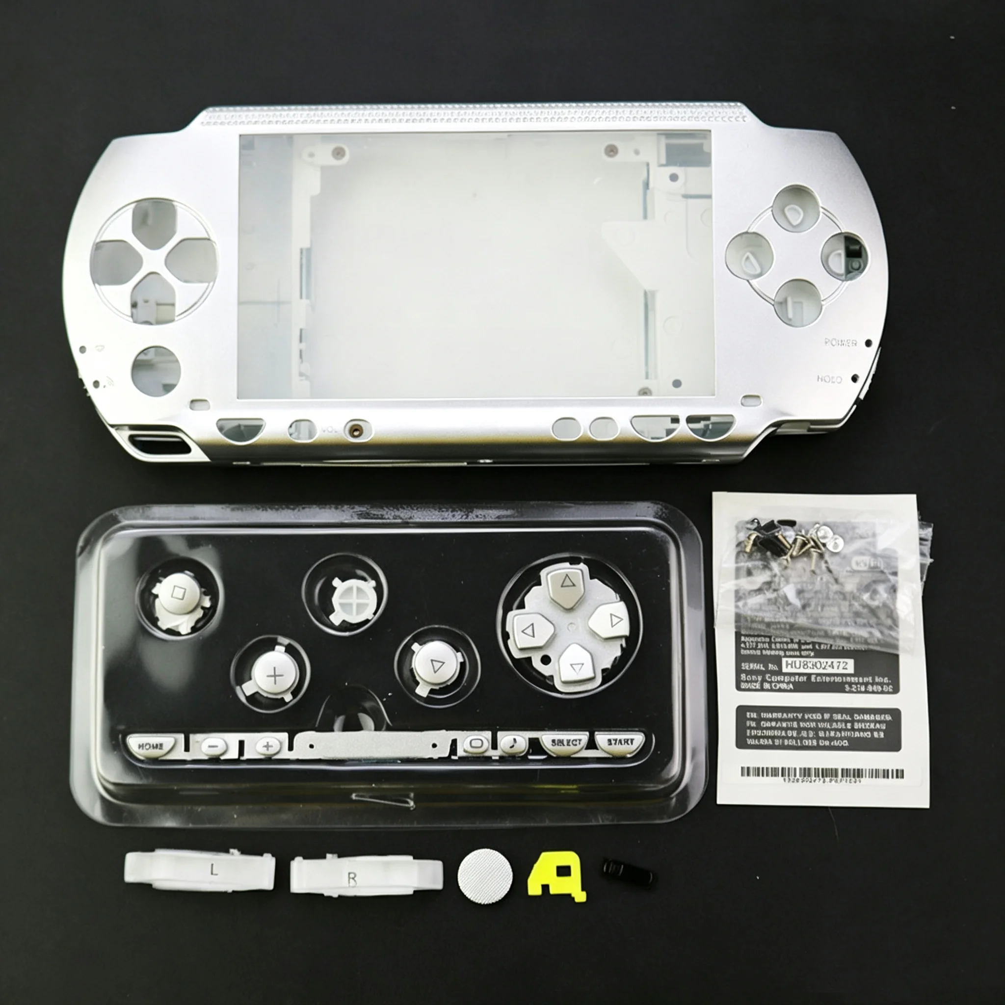 Obudowa zamienna do Sony PSP1000, nieprzezroczysta obudowa, pełny zestaw obudowy, pokrywa, części do samodzielnej naprawy, zestaw do wymiany obudowy konsoli. — zdjęcie produktu 6