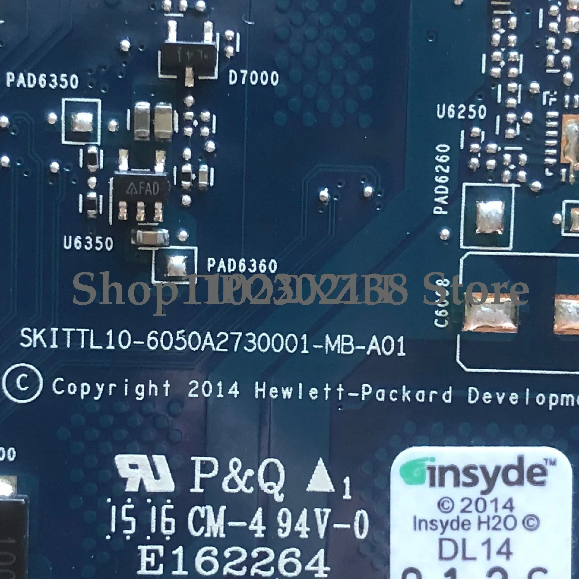 Para placa base de portátil HP 14-AC 814043 -001 814043 -501 814043 -601 Con I3-4005U 6050A 2730001 -MB-A01 6050A 2730001   100% completamente probado