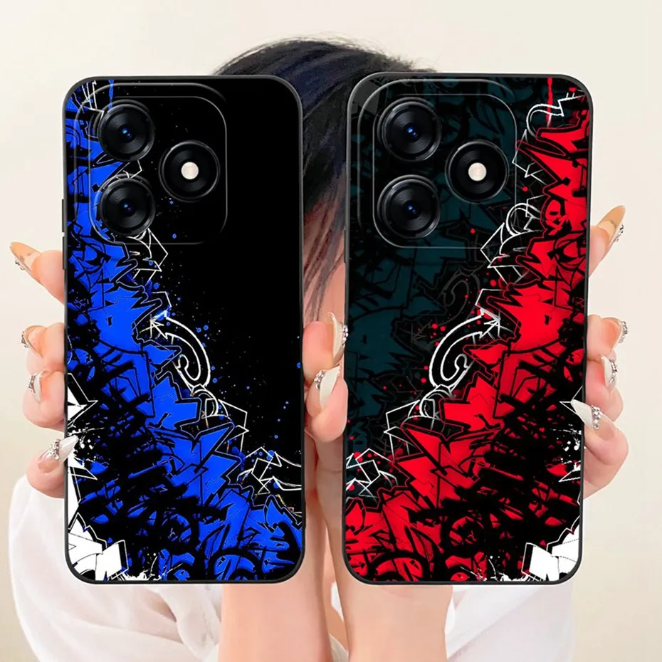 Стильный чехол для телефона Realme Note 50 C51 C51s C53 с узором, ударопрочный мягкий силиконовый чехол для Realme Note50 C51 C51s C53 4G