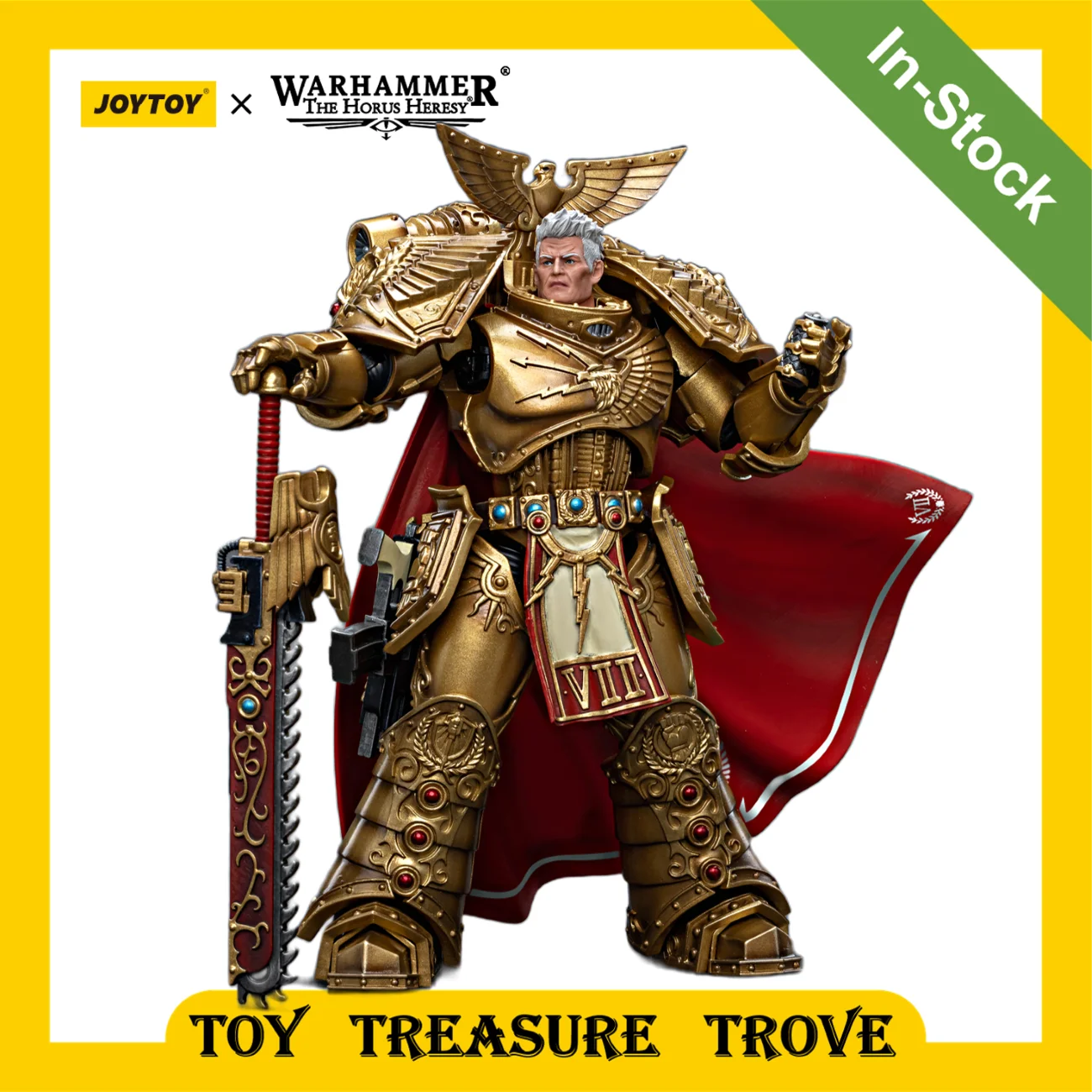 [In-Stock] JOYTOY Warhammer 40k 1/18 Action Figure Imperial Fists Primarch Rogal Dorn Praetorian of Terra Anime Military Model