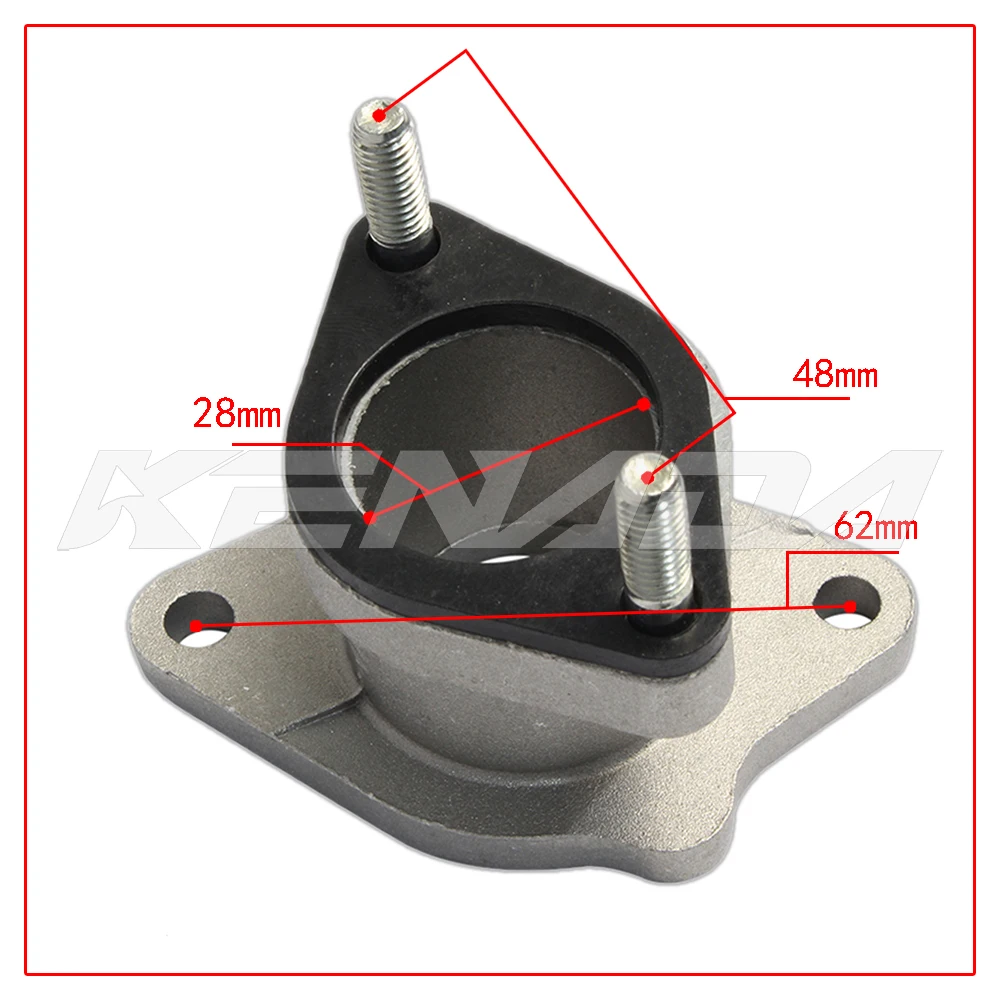 Carburetor Intake Manifold For CB100B CG125 GL100 GL145 50cc 90cc 110cc 125cc 27-28mm