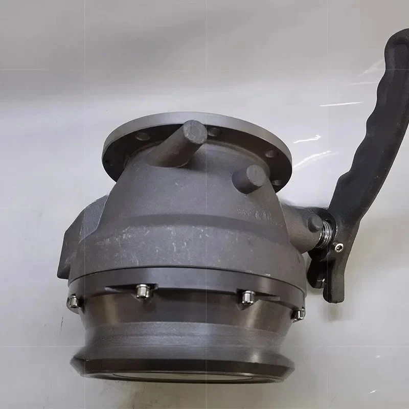 European standard aluminum alloy thickened special API standard 4-inch lower mounting port of oil tanker unloading valve