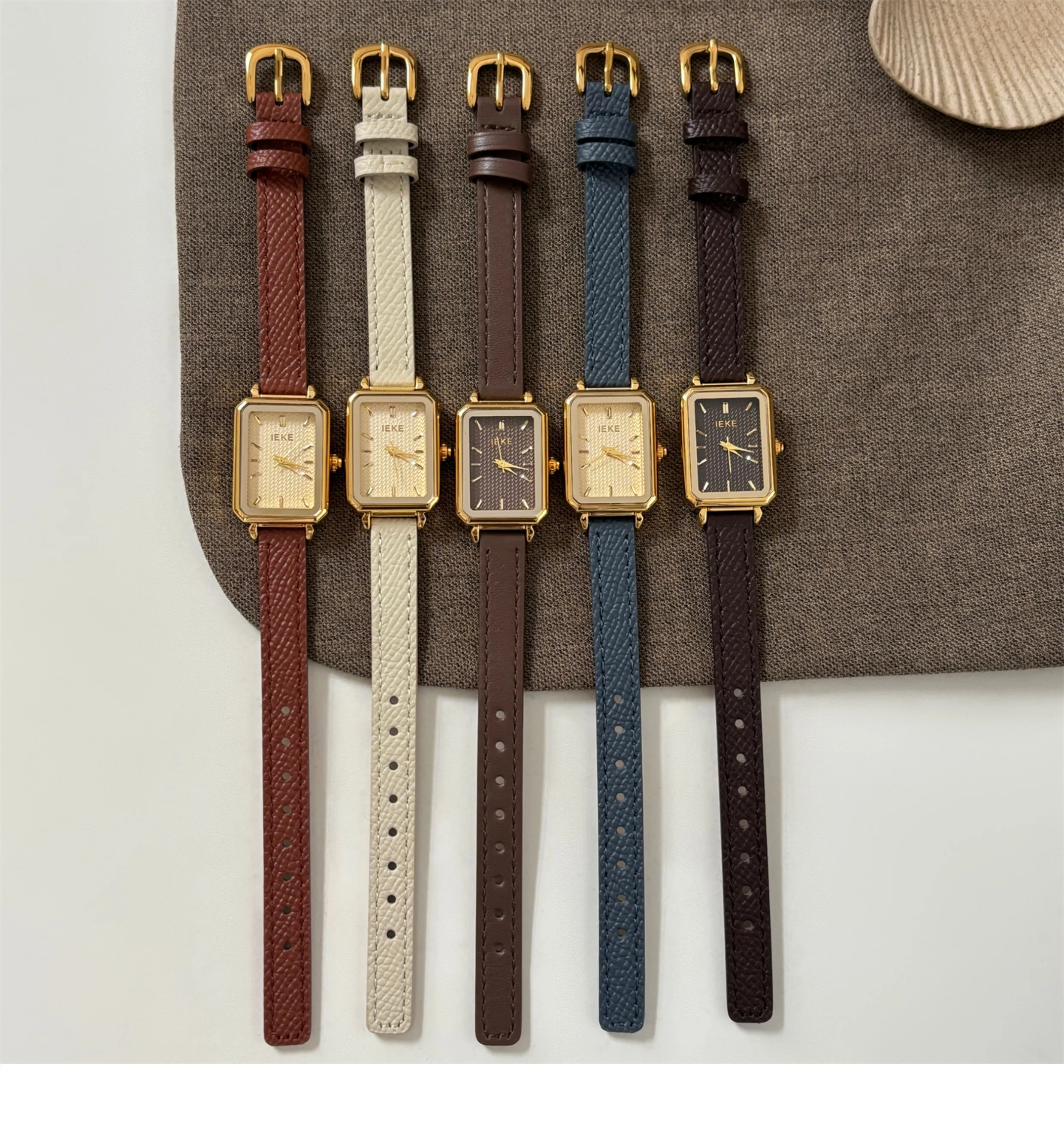 Simple high-end sensibility Mori literary niche retro style square watch women's temperament women's belt watch