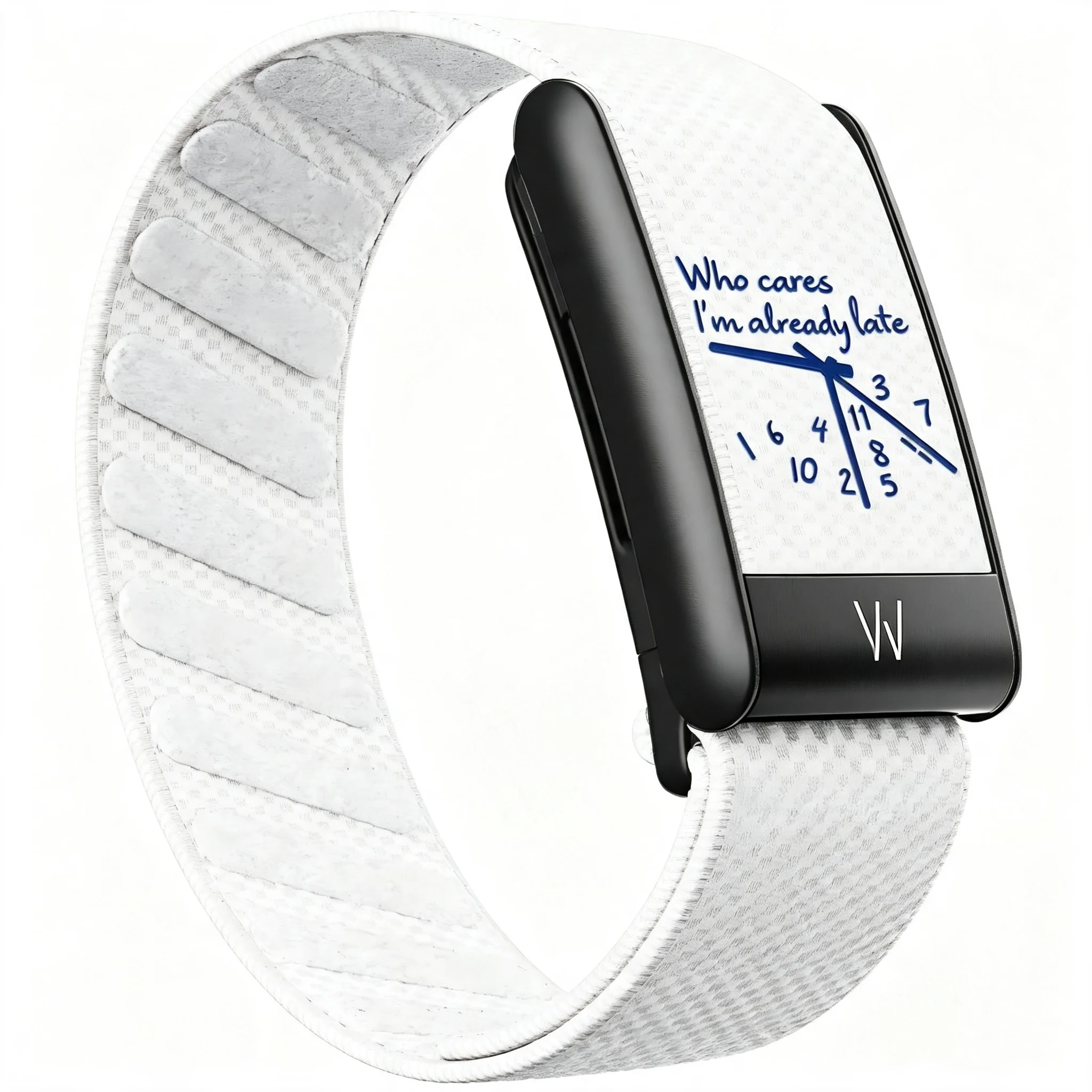 Clock Pattern Printed Magnetic Loop Nylon Strap With Frame Replacement Kit For Whoop 5.0 MG Breathable Fitness Wristband