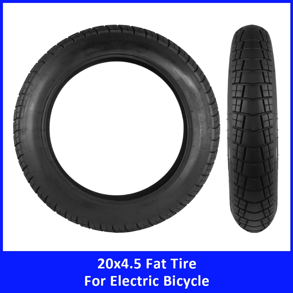 

20x4.5 Fat Tire Anti Slip Wear Resistant Universal Front Rear Wheel Tyre for Electric Bike Beach Snow Fat Bike MTB Replacement