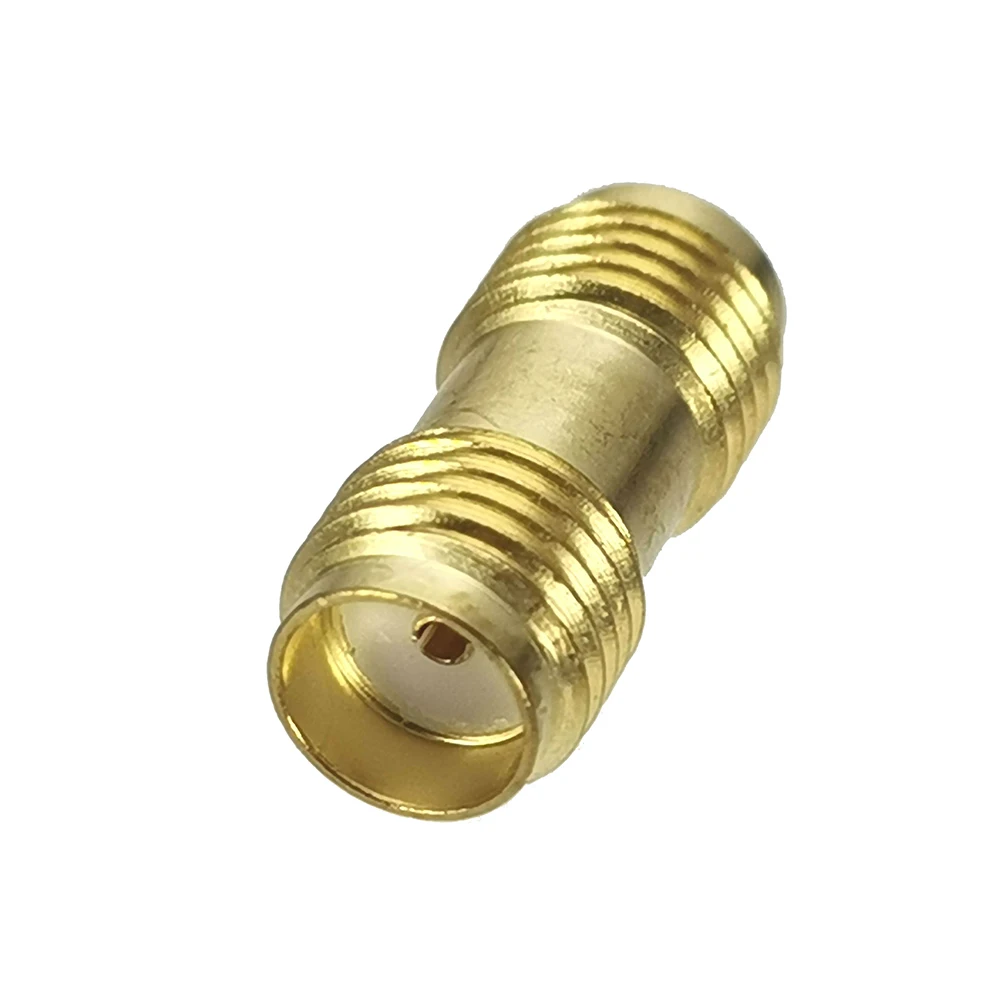 1 Stück SMA-Buchse auf SMA-Buchse Adapter RF-Koaxial-Konverter Stecker Vergoldet – Detail 4