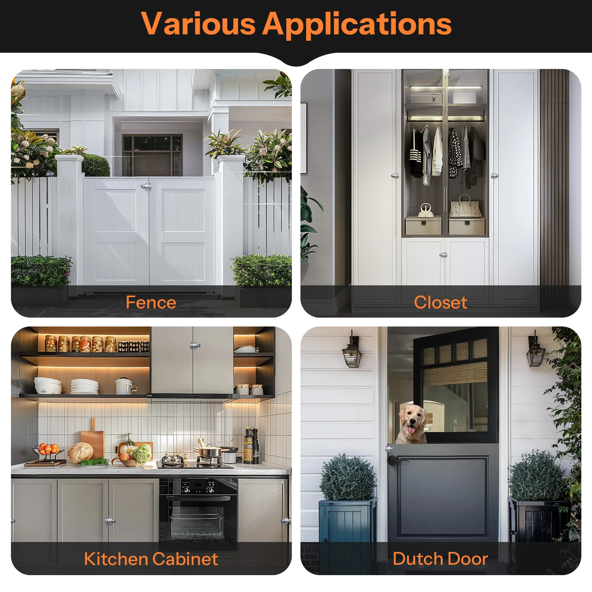 قفل باب أوتوماتيكي ذاتي الإغلاق ، مزلاج باب ، قفل أمان ، مسمار تحميل ، قفل بوابة نافذة ، زنبركي ، 1 led #4