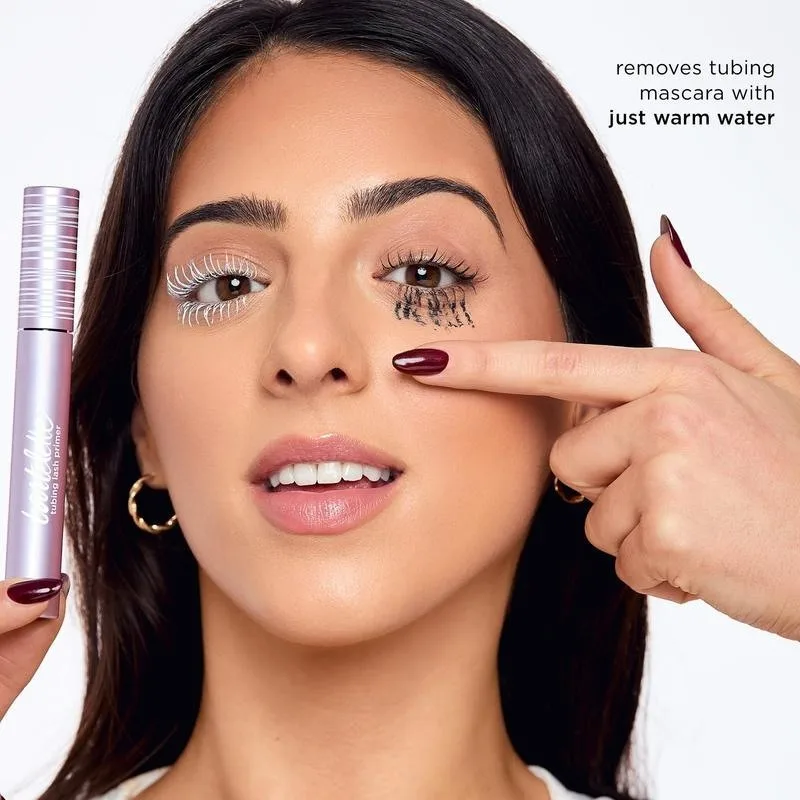 Black Lengthening Mascara Natural Volumizing Curling Eyelashes Smudge-Proof Waterproof Clump-Free Gentle Care Black Mascara 5ml