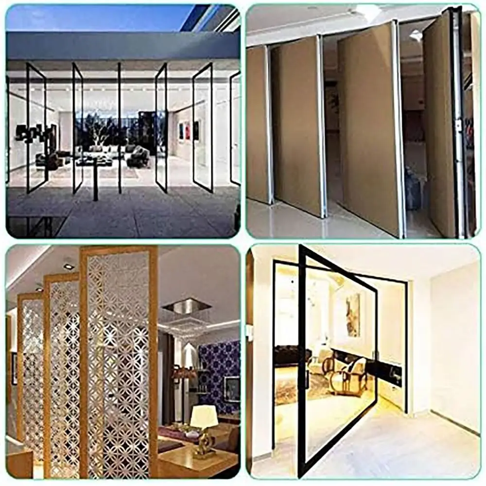 New Stainless Steel Pivot Hinge With Screws Heavy Duty Door Concealing Shaft 360° Swivel Location Shaft