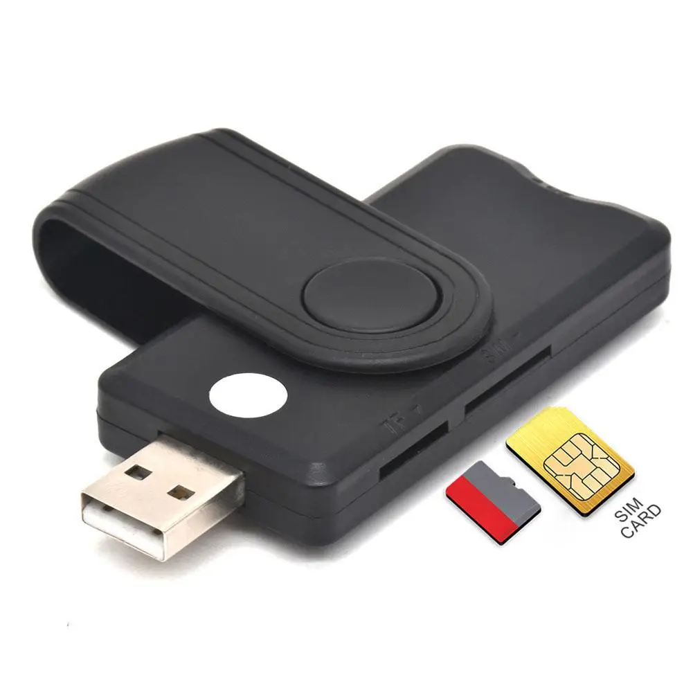 UTHAI For Windows 7 8 10 Linux OS, USB SIM Smart Card Reader T1L9