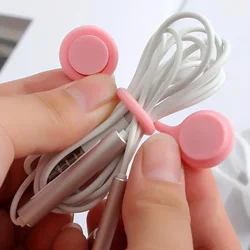 New Phone Cable Winder Organizer Soft Silicone Magnetic Cord Earphone Storage Holder Clips Cable Winder For Earphone Data Cable