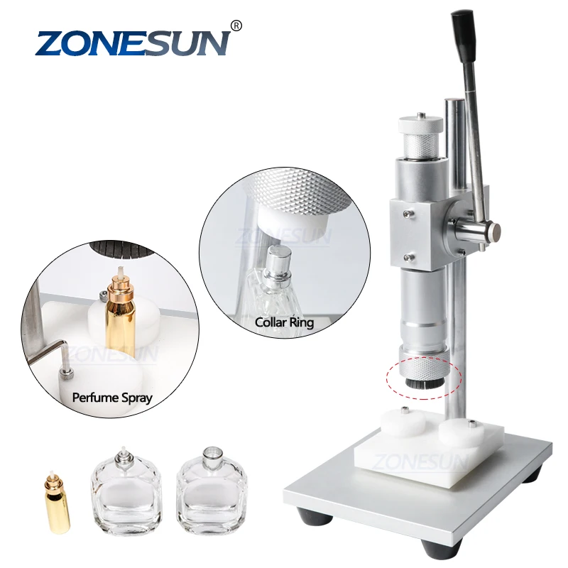 ZONESUN Manual Crimping Machine Capper Metal Press Machine Capping Machine Perfume Crimper Spray Crimper