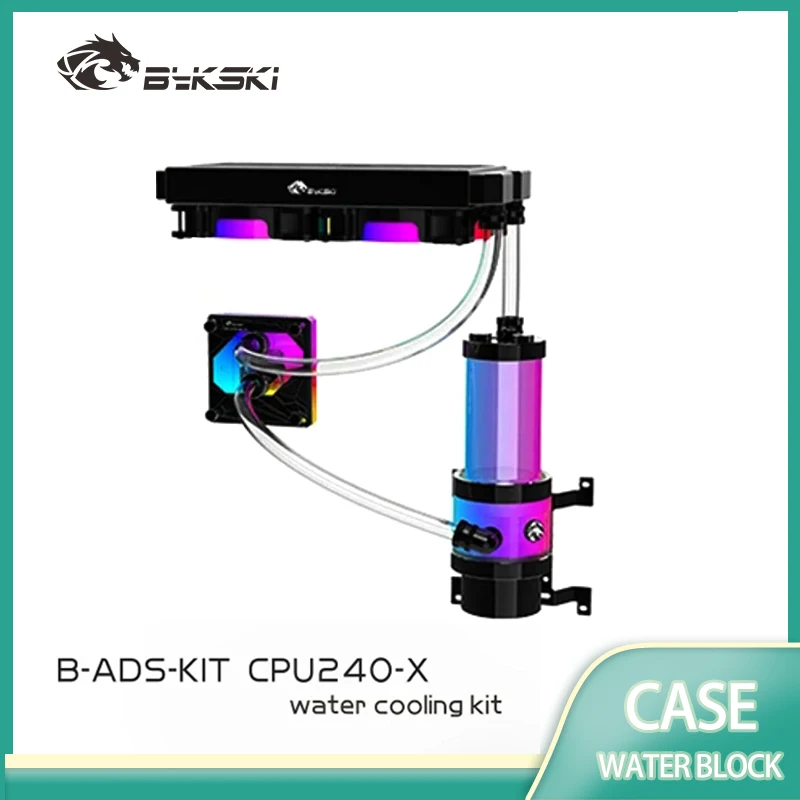 BYKSKI Water Cooling Cooler Kit Hose Tube Set GPU CPU Water Block Water Pump 120mm Fan /240mm Radiator Computer Radiator System