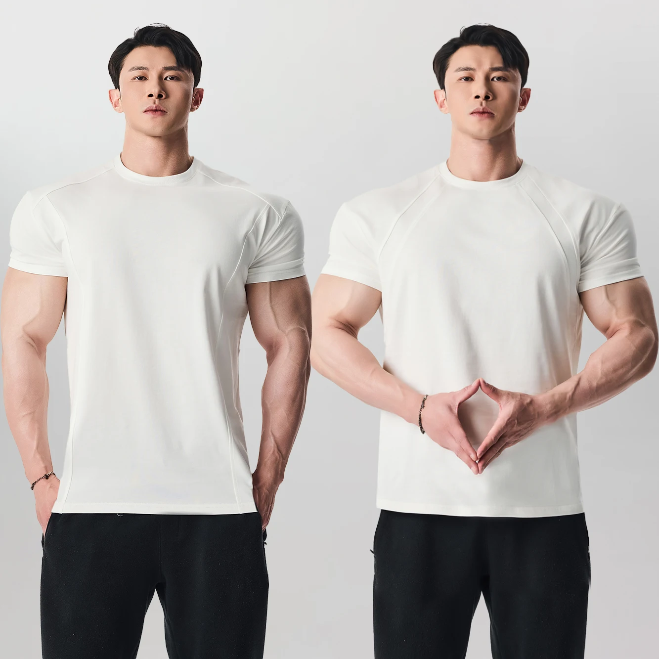 7A Cool Tech Cotton T-Shirt GD American Sport Fitness Training round Neck Short Sleeve Men's Base Layer Breathable Antibacterial