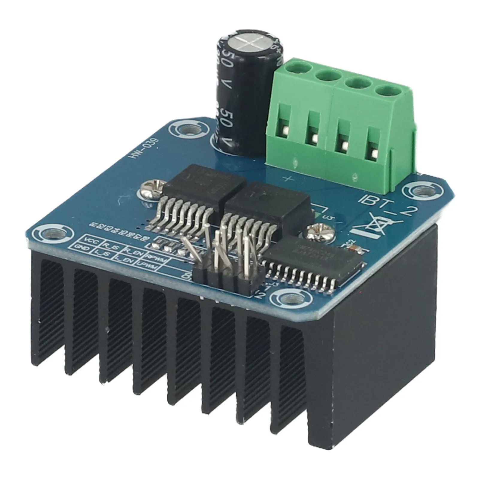 1pc Motor Driver Module 5V Isolate With MCU Double BTS7960 Large Current (43 A) H Bridge Driver High-Power Smart Car Motor Parts