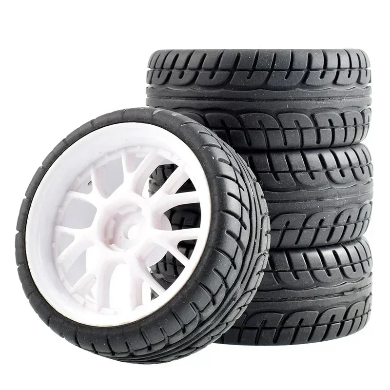 Voor WLtoys 144001 en 1/18 1/16 1/10 Autoband (4-Pack) RC Auto Rubber Banden & Wielen Velgen 12mm Hex Hub