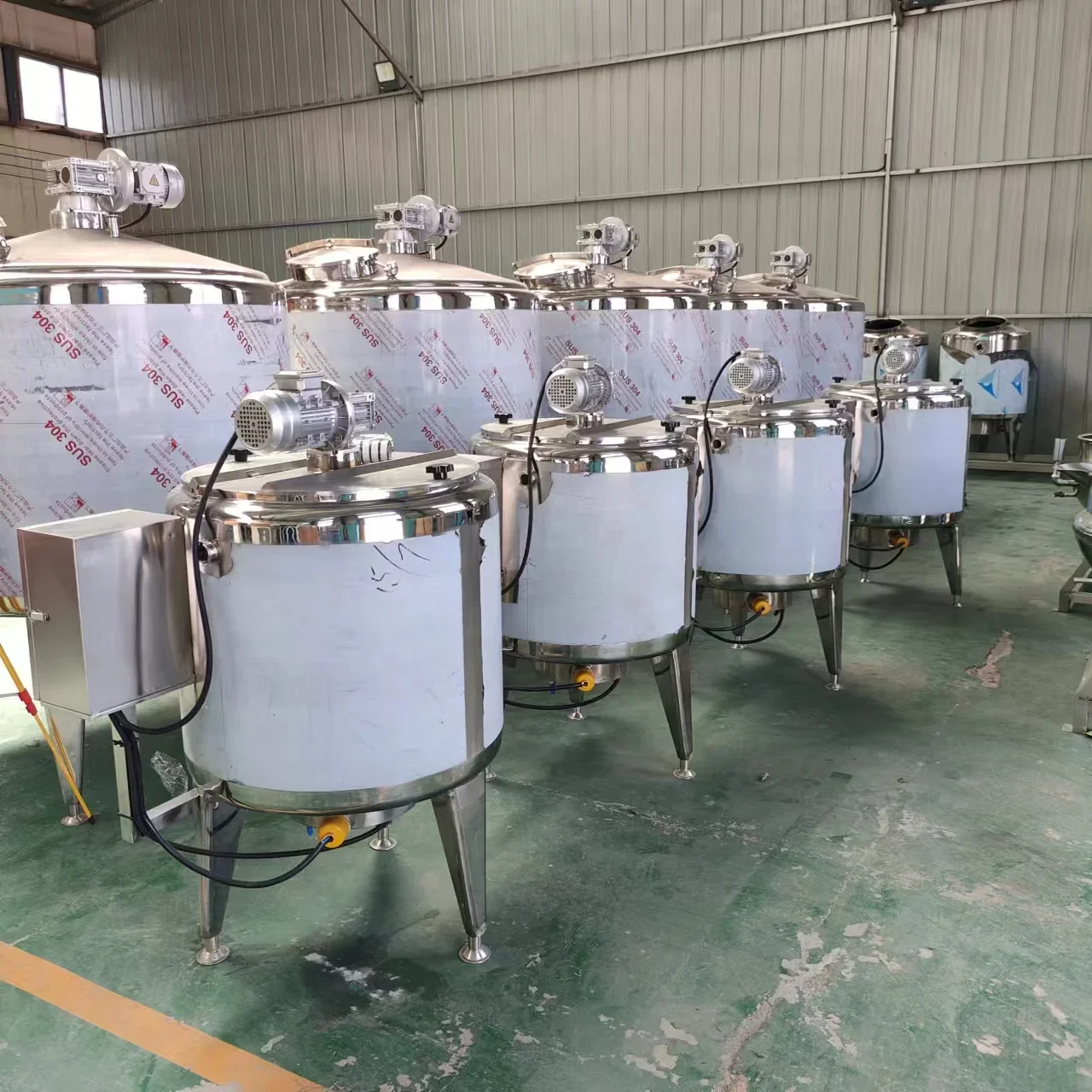 Single Chamber Milk Pasteurizer .300L Food Grade Stainless Steel Fruit Juice Pasteurization Machine