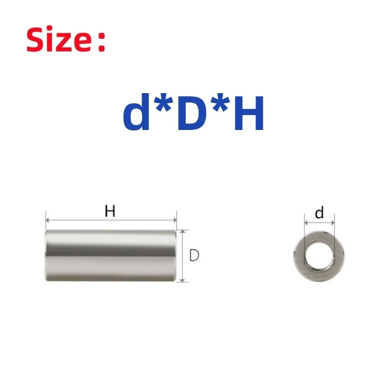 M3 M4 M5 M6 M8 Stianless Steel Unthreaded Bushing Washer Round Hollow Standoff Spacer Gasket Sleeve Kit