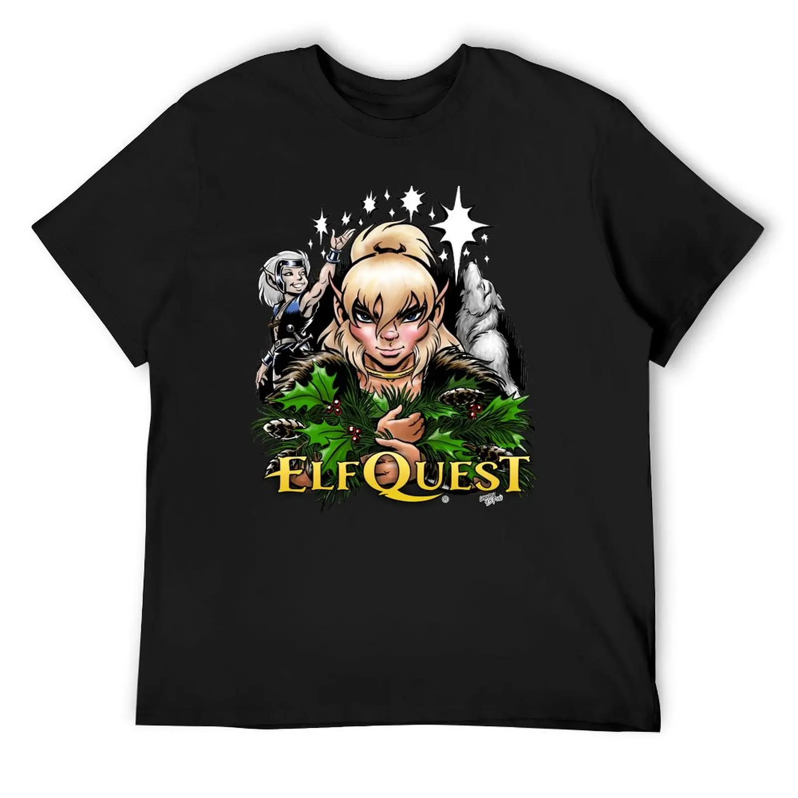 

ElfQuest: Holiday Howls T-Shirt graphic shirts cheap stuff graphic tee shirt aesthetic clothes T-shirts for men cotton