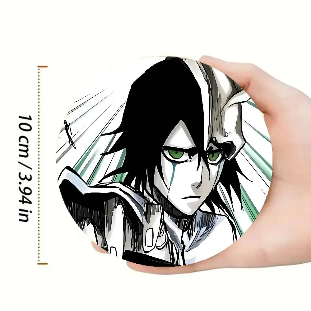 U-Ulquiorra Cifer B-BLEACH Heat-Resistant Pine Coasters Lightweight Sturdy for All Drinkware Easy to Clean 6