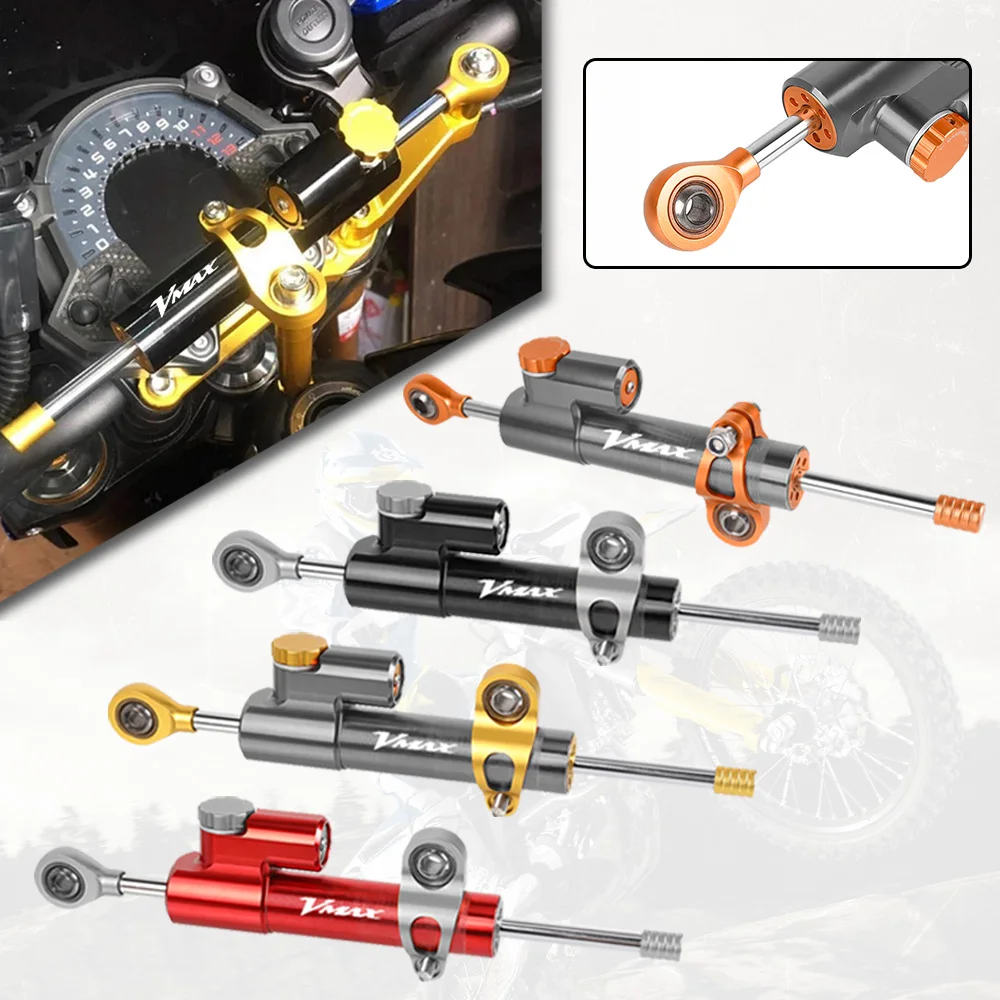 

For YAMAHA V-MAX V MAX VMAX 1200 1700 CNC Aluminum Motorcycle Parts Damper Steering Stabilize Safety Control VMAX1200 VMAX1700