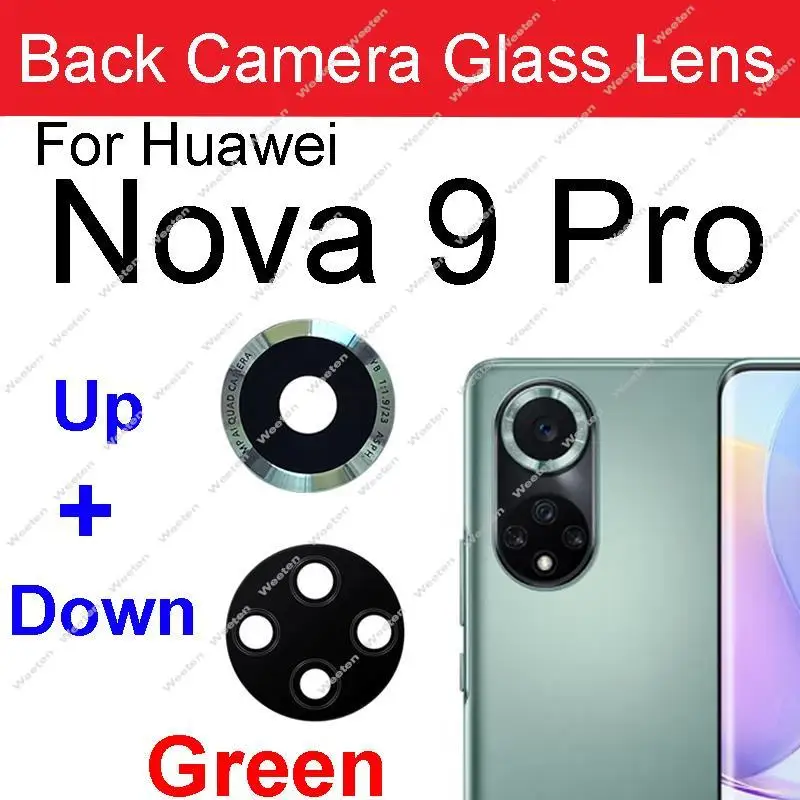 Rear Camera Lens Glass For Huawei Nova 9 9 Pro 9SE 9pro Back Camera Big Lens Glass with Sticker Repair Parts