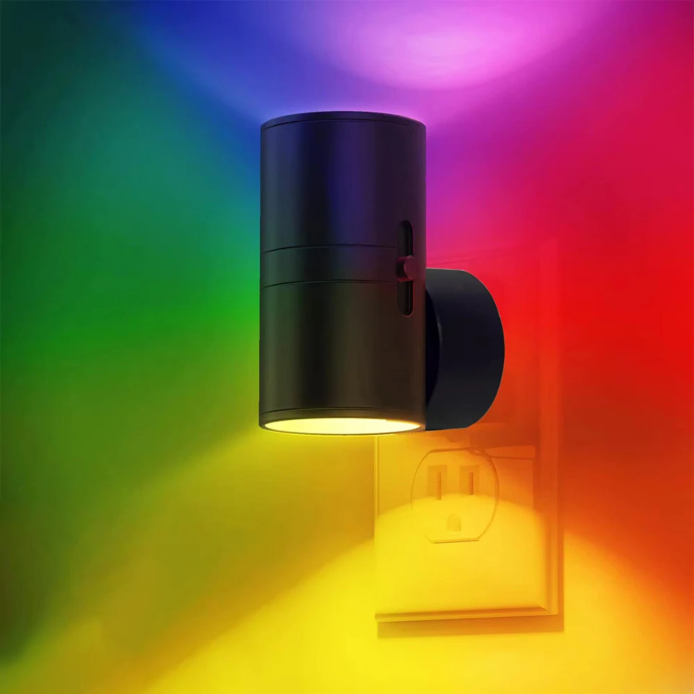 Nice LED Night Lights Plug Into Wall Plug In Night Light With 3 Light Modes Dusk To Dawn Dimmable Night Light For Hallway Bathro