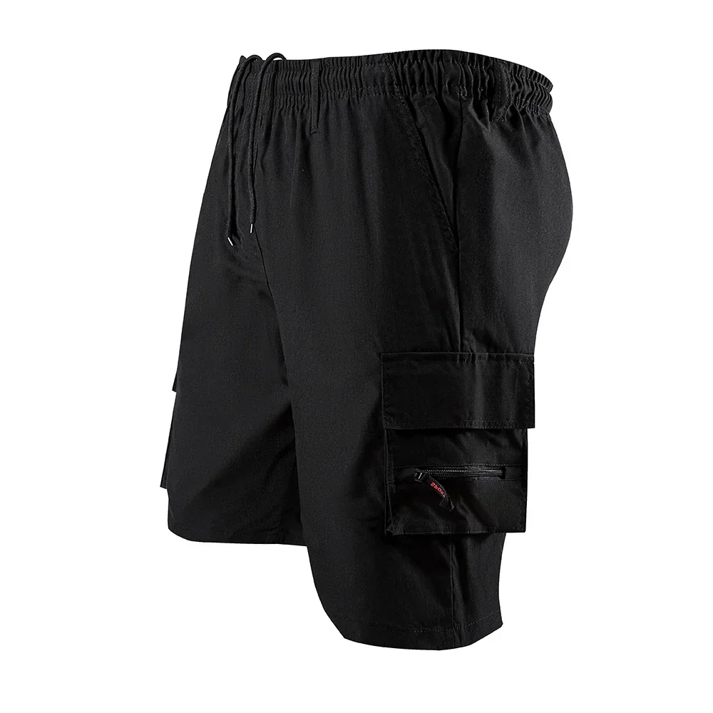 Herren-Shorts, lockere, große Overalls mit mehreren Taschen, Sommer-Cargo-Shorts, bequeme Hosen, Outdoor, lässig, Sport, Strandhose – Detail 4