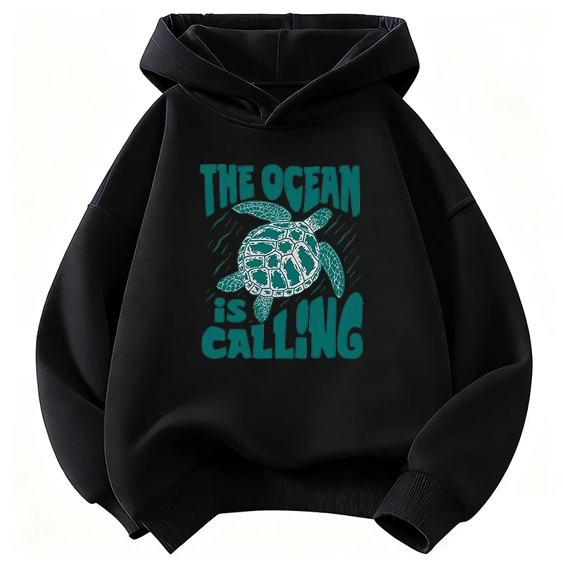 Fashion Sea Turtle Girls Hooded Kids Design Children's Sweatshirt Cute Hoody for Boys Girls Casual Hoodies for Spring