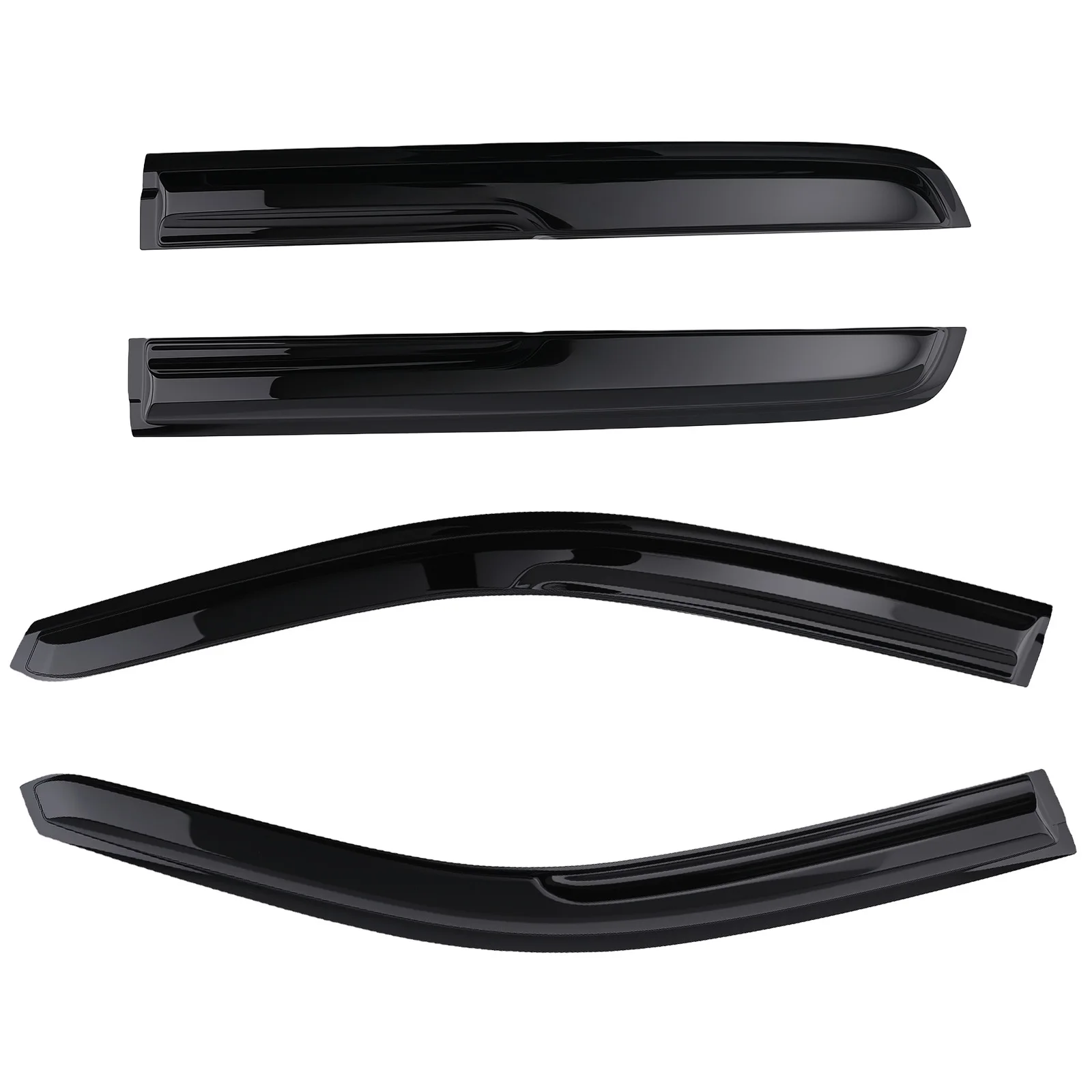 

Window Rain Guard Visor for Jeep Grand Cherokee 2005-2010 Black Acrylic