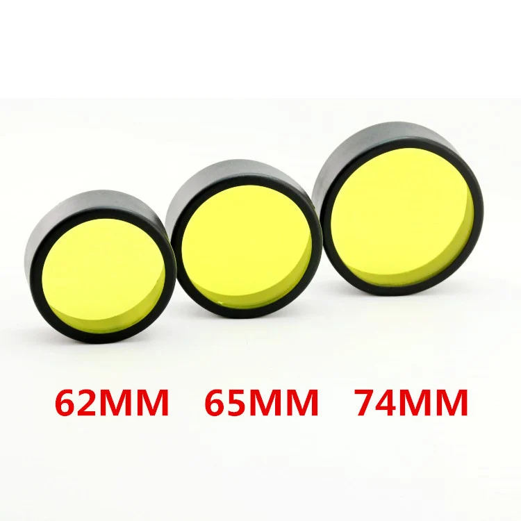 58 60 62 65 74MM Motorcycle Spotlight Lights   Electric Vehicle Super Bright Led External 4 Bead Strong Light Head Yellow Cove